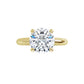 Yellow Gold Round Solitaire Engagement Ring